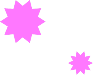 仕事を知るのボタン装飾左上部トゲトゲイラスト