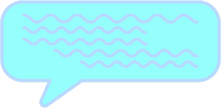 仕事を知るのボタン装飾右上部吹き出しイラスト